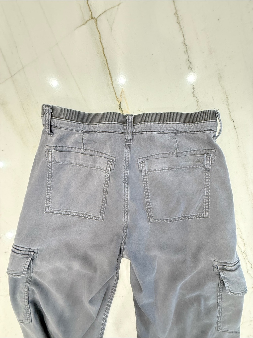 American Eagle Outfitters Gray Straight Leg Cargo Pants - Picture 10 of 12